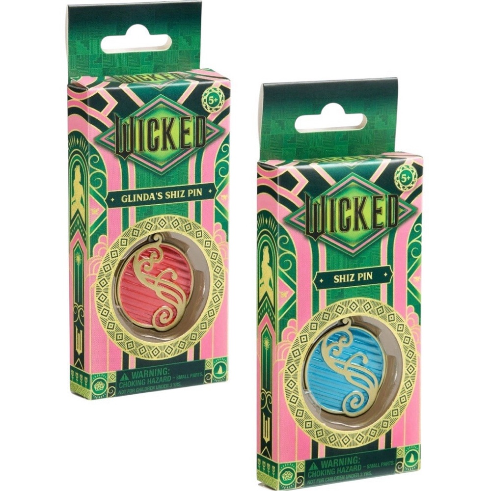NEW! Wicked Shiz University Pin Set Of 2 Pink & Blue Officially Licensed